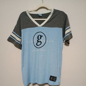 Women's Blue and Gray Stadium Tour Shirt